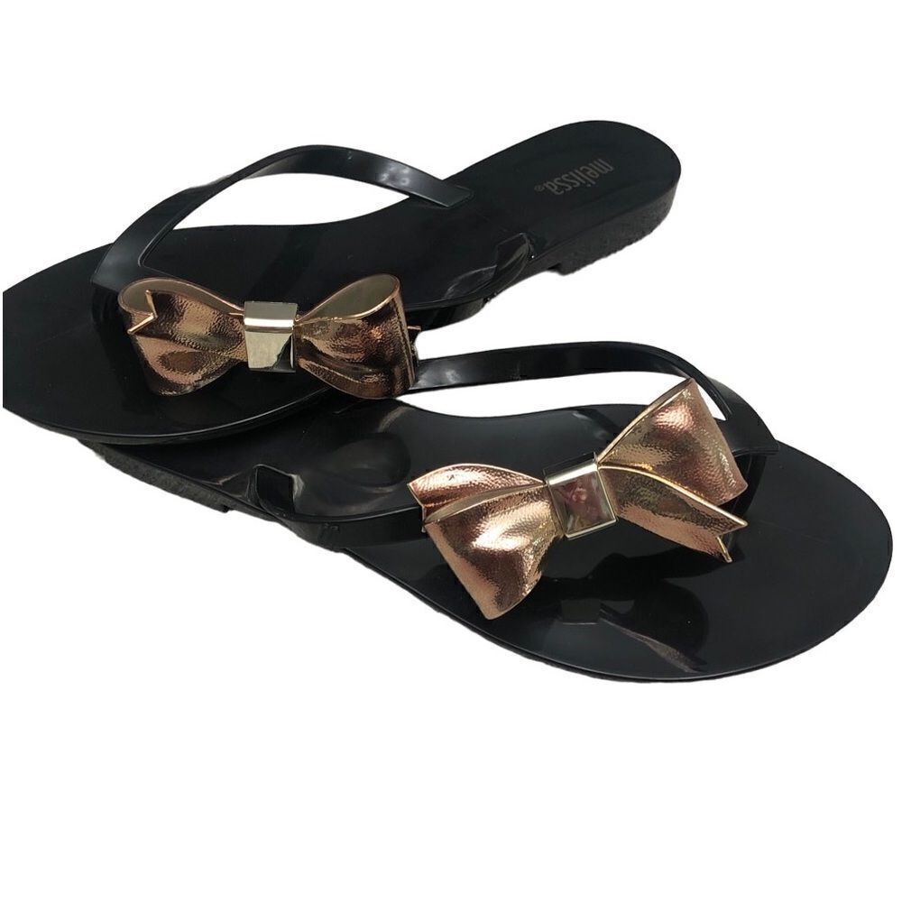 NWOT Melissa Black Jelly Sandals